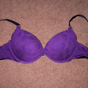 Black Heart Push-up Bra